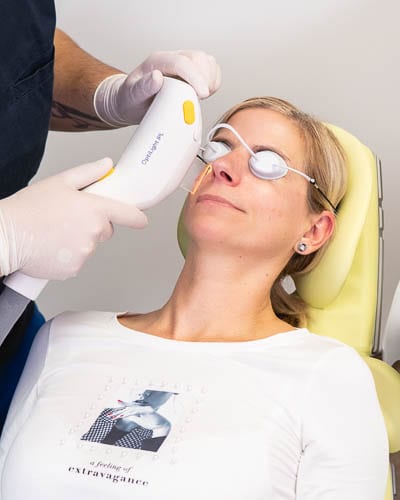 Fotografija zdravljenja z Optilight